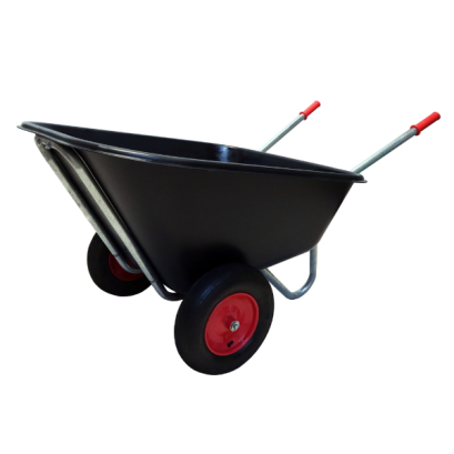 Roabă de Grădină cu Două Roți, Capacitate 280 L, Construcție Robustă