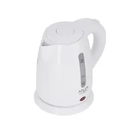 Fierbător electric Adler 1.0L plastic alb