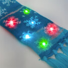 Esarfa de Craciun - 100 cm - LED - Albastru