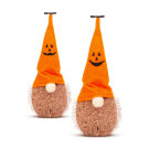 Spiridus Halloween cu LED-uri - poliester - 20 cm - 2 tpuri