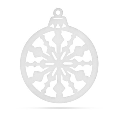 Decor de Craciun - Glob de Brad - 39,5 x 42 cm - Rosu / Auriu - 58624C